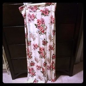 Floral maxi skirt